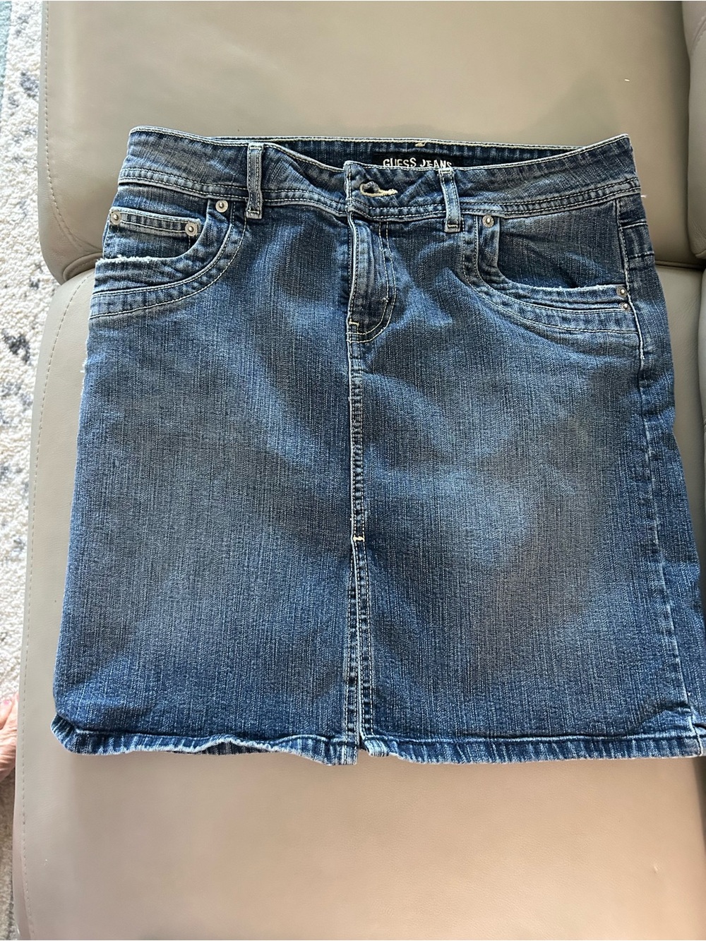 Guess Blue Denim Mini Skirt